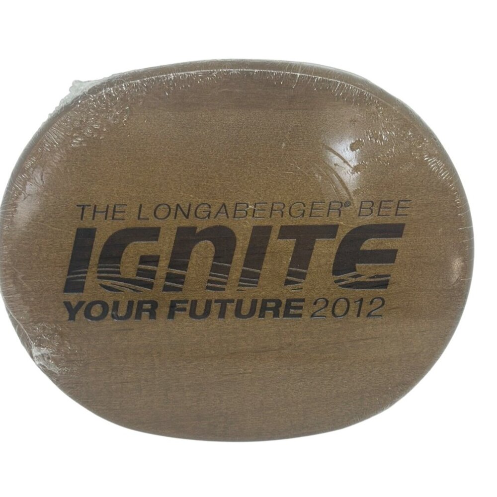 NEW Longaberger Wooden Oval Lid – "Ignite Your‎ Future" 2012, Sealed, 7"x6"